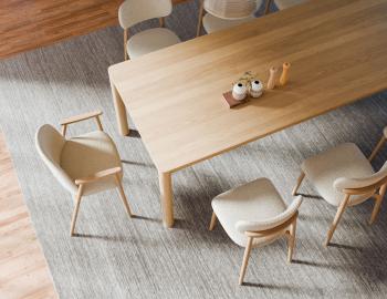 Lina Armchair - Oak Legs - Ivory Cream Fabric 