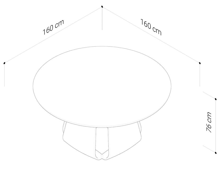 Lawson Dining Table Black 160cm 2