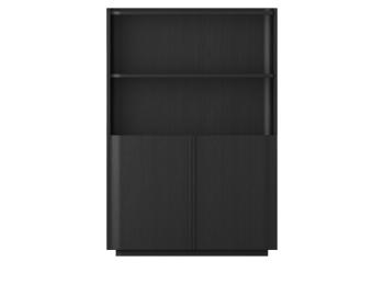 Lennon Display Cabinet / Black Oak 
