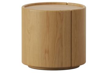 Lucia Natural Oak Round Side Table