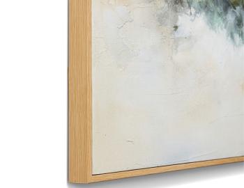 The Moment Green Natural Hand Painted Wall Art