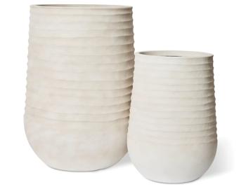 Knox Tall Beige Stonelite Planter - Small or Large