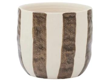 Rayas Ceramic Pot Cocoa