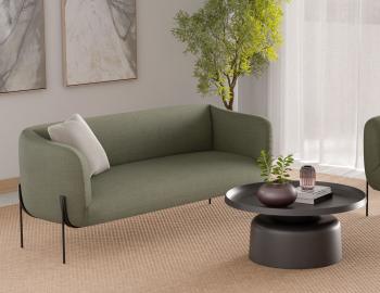 Belle 2.5 Seater Sofa in Kelp Green