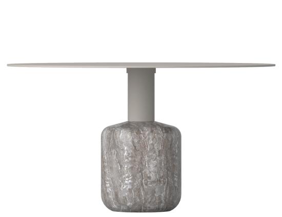 Marnie Taupe Travertine Coffee Table