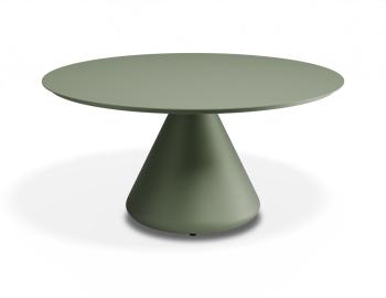 Kora Outdoor 90cm Dia Coffee Table - Matt Eucalyptus Green