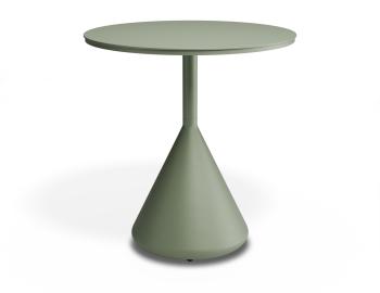 Kora Outdoor 71cm Dia Cafe Table - Matt Eucalyptus Green