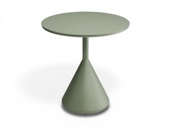 Kora Outdoor 71cm Dia Cafe Table - Matt Eucalyptus Green