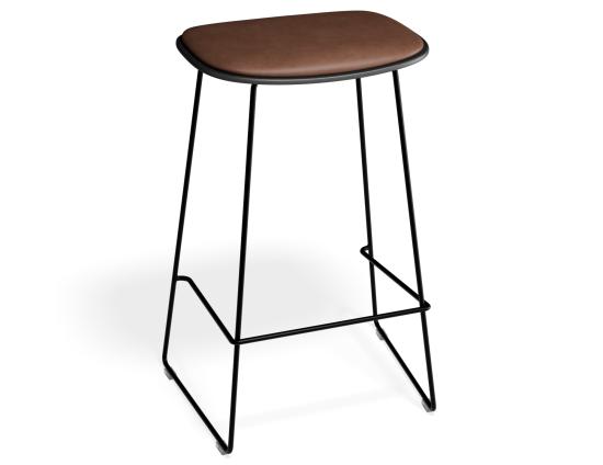 P 2 Elvav2 Kitchenstool Padded Black Black Tanpu