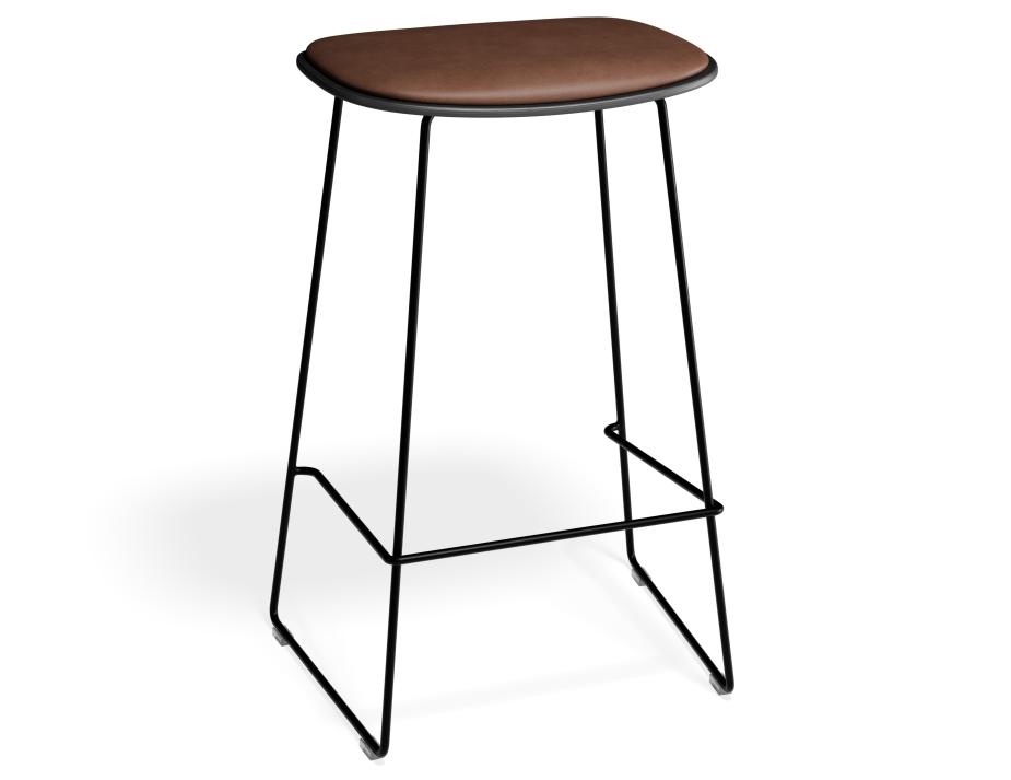 P 1 Elvav2 Kitchenstool Padded Black Black Tanpu
