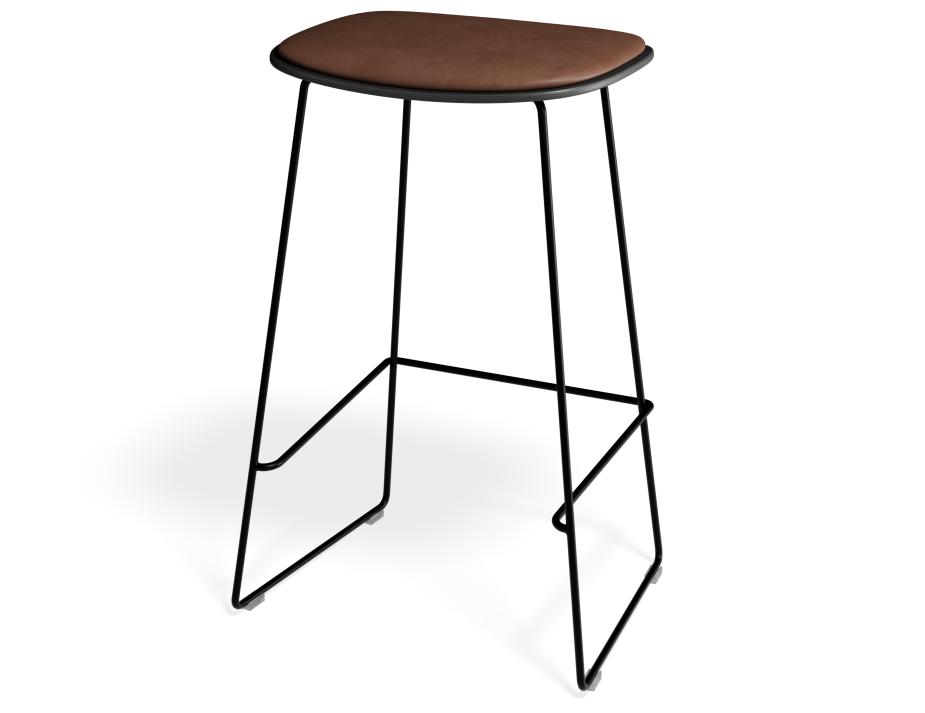 P 3 Elvav2 Kitchenstool Padded Black Black Tanpu