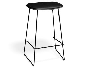 Elva Bar Stool - Black Wood - Black Pad - Black Frame