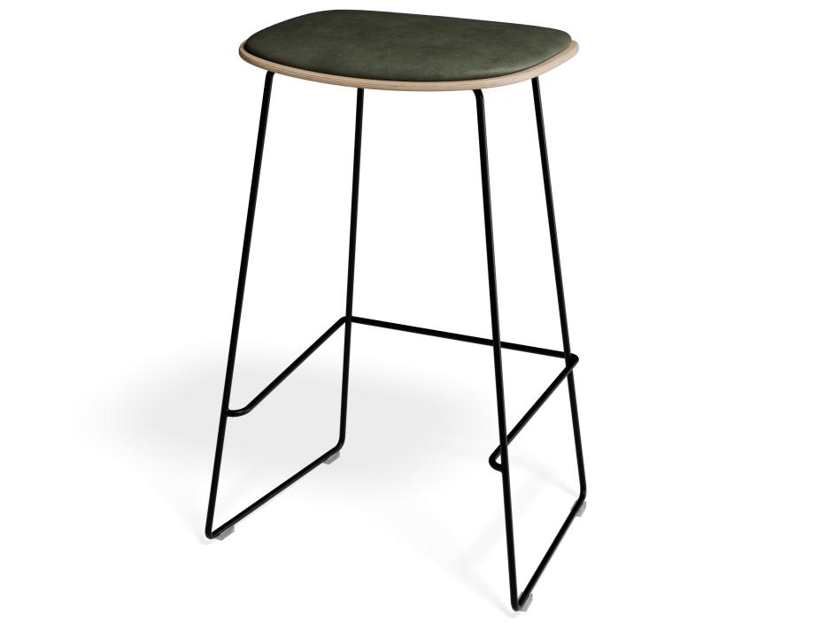 P 3 Elvav2 Kitchenstool Padded Ash Black Greenpu