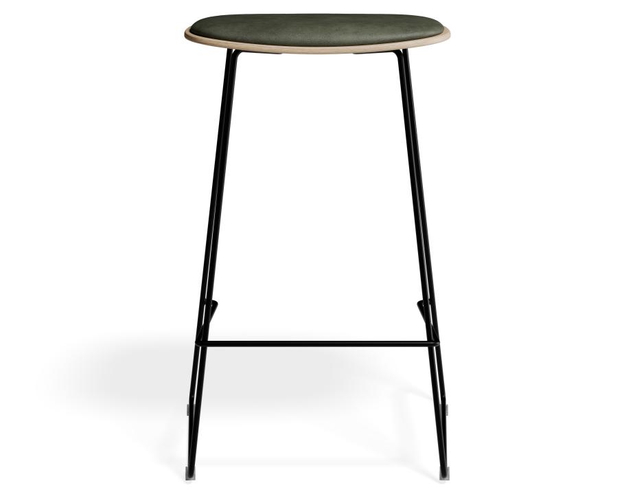 P 4 Elvav2 Kitchenstool Padded Ash Black Greenpu