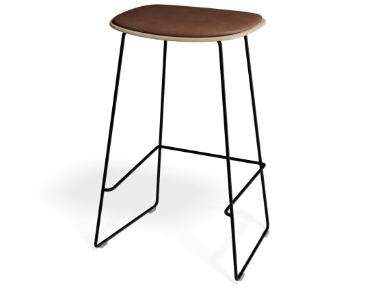 P 3 Elvav2 Kitchenstool Padded Ash Black Tanpu1