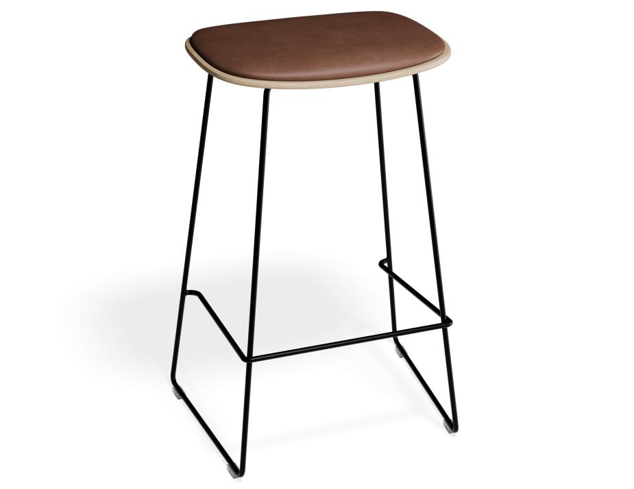 P 2 Elvav2 Kitchenstool Padded Ash Black Tanpu
