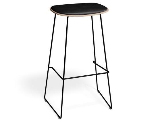 P 1 Elvav2 Barstool Padded Ash Black Blackpu