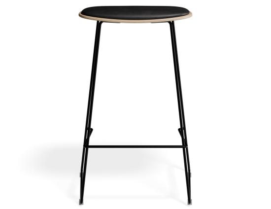 P 4 Elvav2 Kitchenstool Padded Ash Black Blackpu1