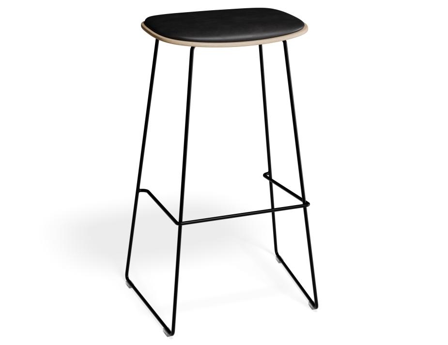 P 1 Elvav2 Barstool Padded Ash Black Blackpu