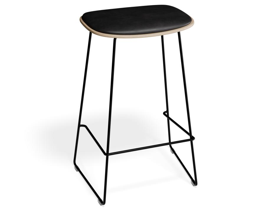 P 2 Elvav2 Kitchenstool Padded Ash Black Blackpu