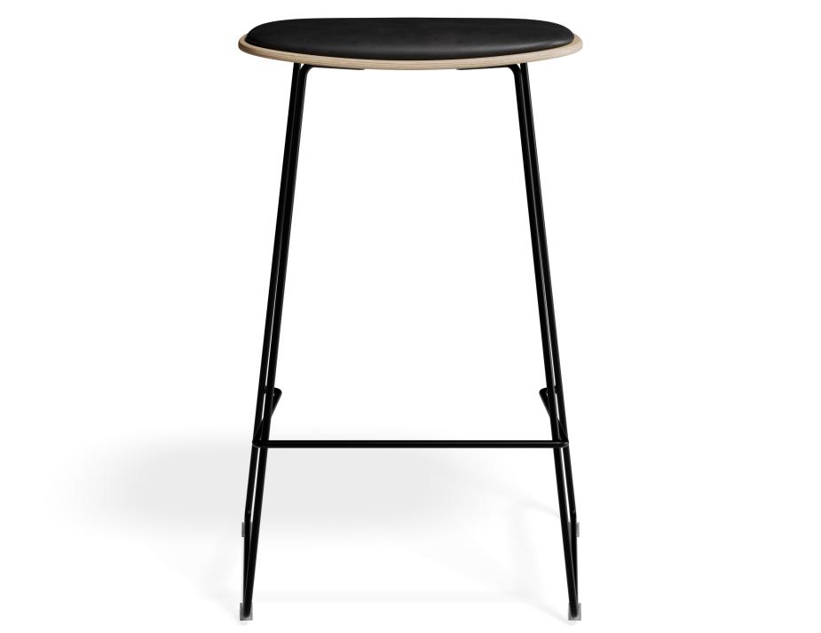 P 4 Elvav2 Kitchenstool Padded Ash Black Blackpu1