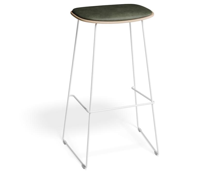 P 1 Elvav2 Barstool Padded Ash White Greenpu