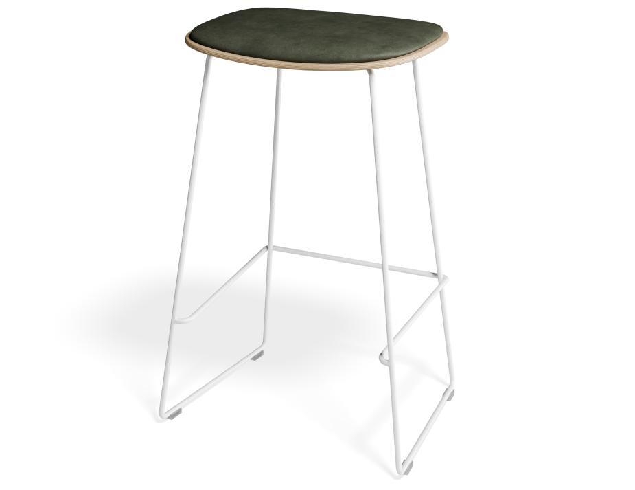 P 3 Elvav2 Kitchenstool Padded Ash White Greenpu