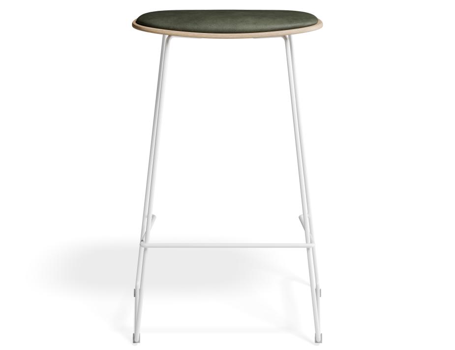 P 4 Elvav2 Kitchenstool Padded Ash White Greenpu