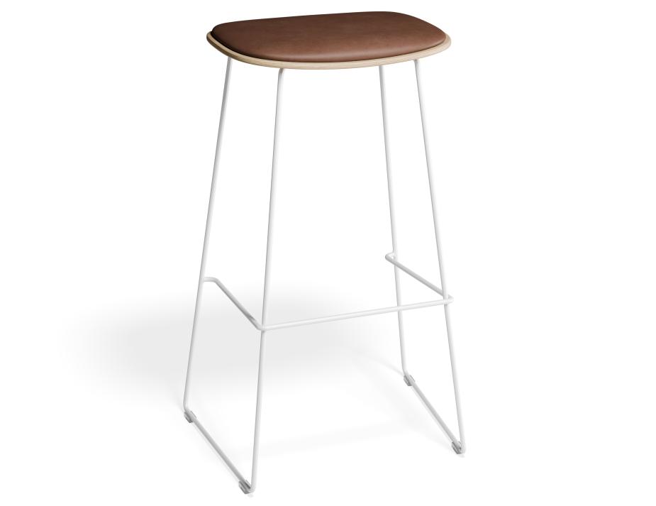P 1 Elvav2 Barstool Padded Ash White Tanpu
