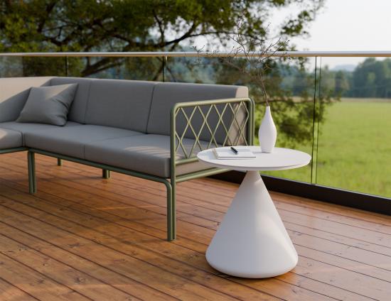 L 3 Kora Sidetable White