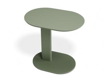 Deck Outdoor Side Table - Matt Eucalyptus Green
