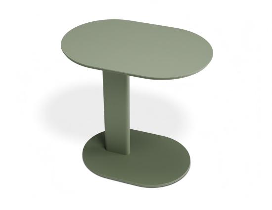 Deck Outdoor Side Table - Matt Eucalyptus Green