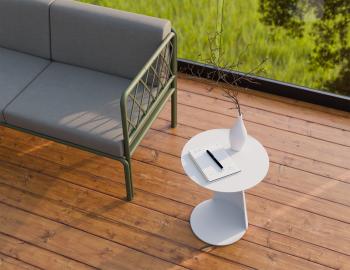 Roam Outdoor Side Table - Matt White