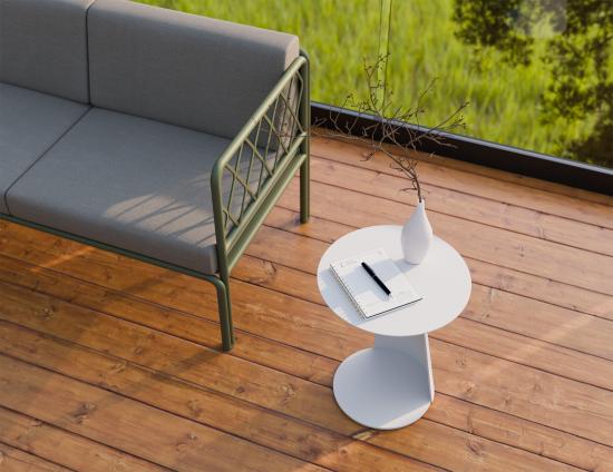 Roam Outdoor Side Table - Matt White