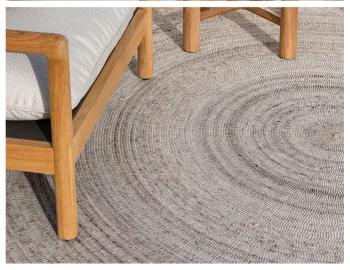 Palm Cove Round Floor Rug Sand By Baya