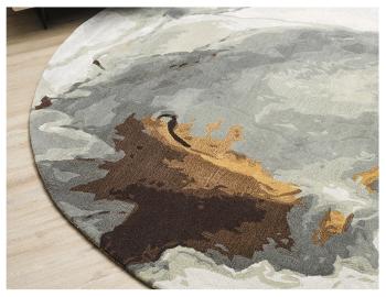 Uluru Round Floor Rug Sandstone by Baya