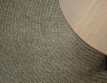 Paddington Round Wool Rug Olive