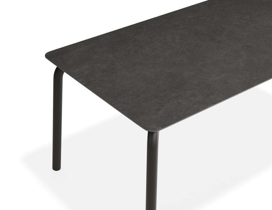 P 4 Roku Diningtable 160x90 Basalt Charcoal