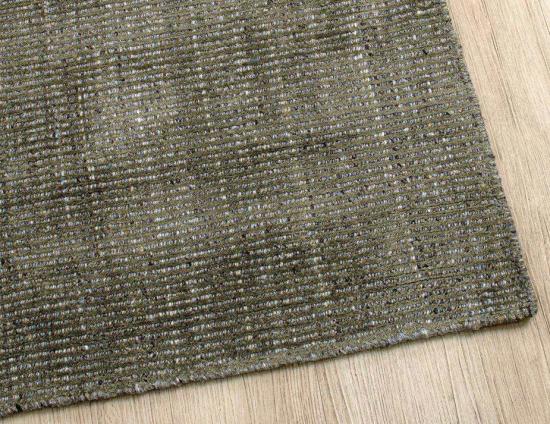 Garcia Contemporary Knotted Wool Rug Olive