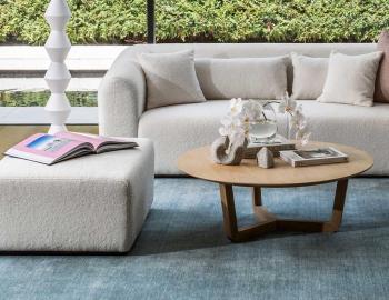 Diva Handloom Knotted Wool Rug Sky Blue