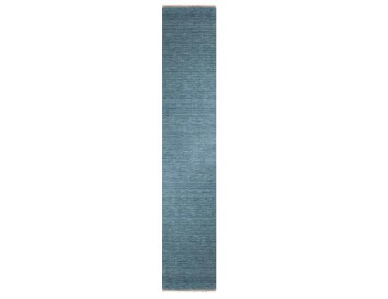 Diva Handloom Knotted Wool Runner Sky Blue