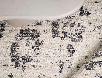 Kasbah Handwoven Wool Rug Black White