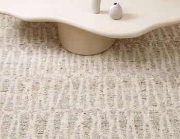 Kasbah Handwoven Wool Rug Ivory Sand