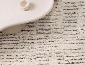 Kasbah Handwoven Wool Rug Ivory Silver