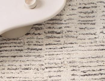 Kasbah Handwoven Wool Rug Ivory Silver