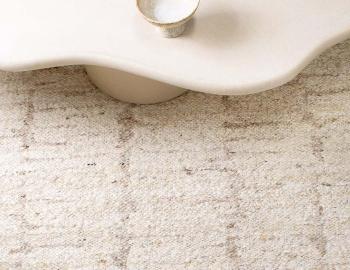 Kasbah Handwoven Wool Rug Ivory Beige