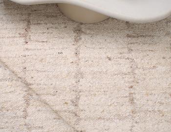 Kasbah Handwoven Wool Rug Ivory Beige