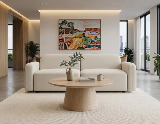 Apartment Sofa Small Boucle