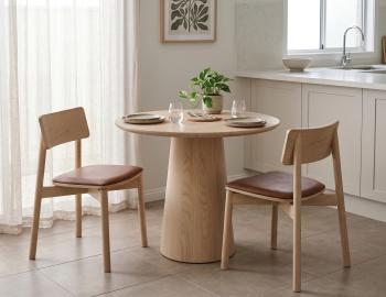 Circa Natural Ash Kitchen Table - 70cm
