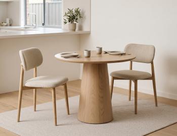 Circa Natural Ash Kitchen Table - 85cm